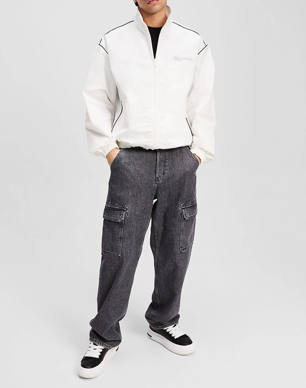 KARL JEANS KLJ ZIP UP PIPING JACKET