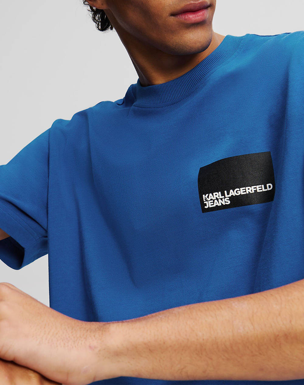 KARL LAGERFELD KLJ REG SS BOX LOGO TEE