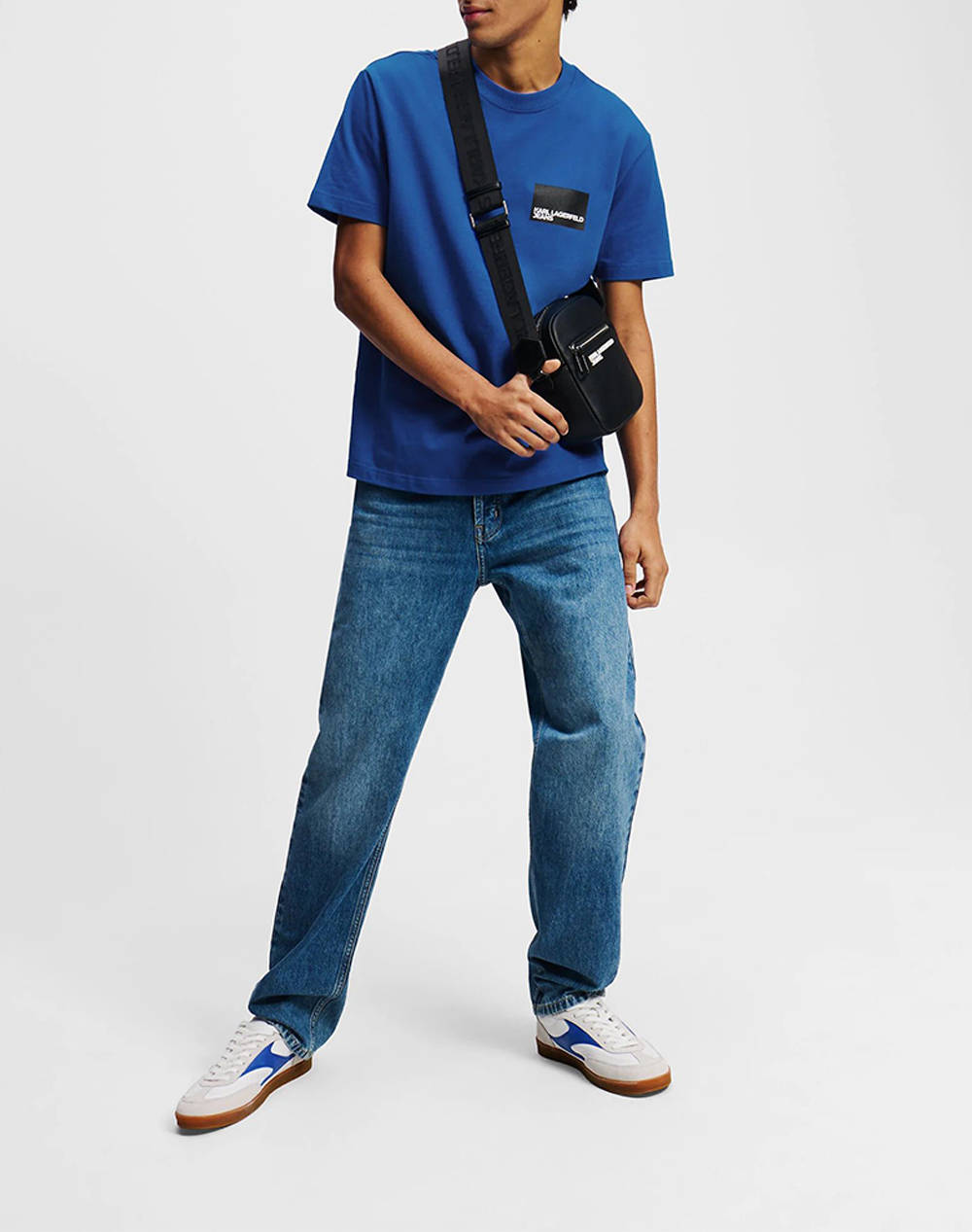 KARL LAGERFELD KLJ REG SS BOX LOGO TEE