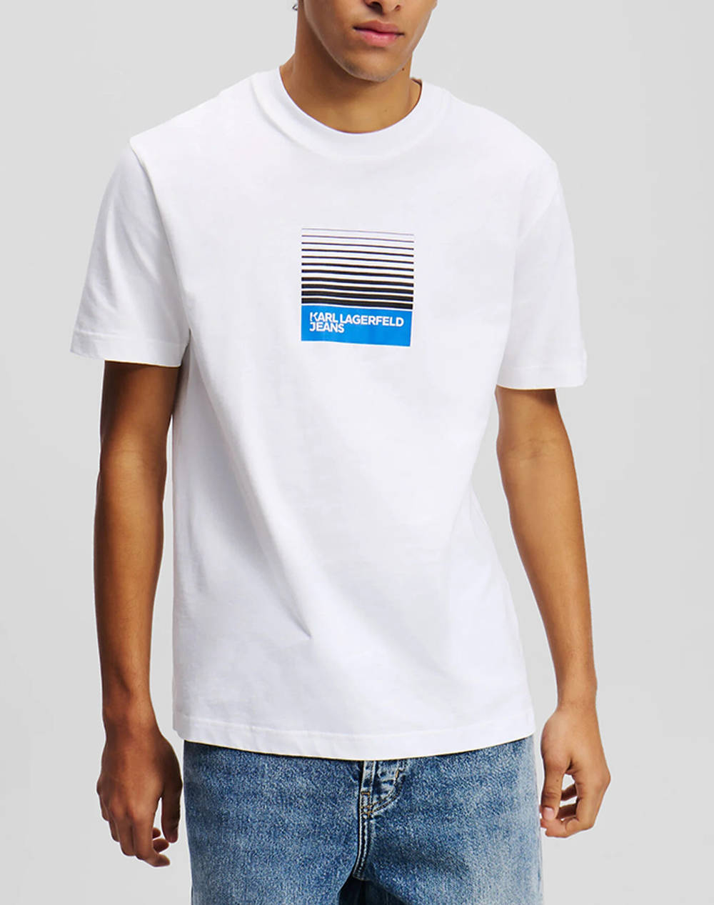 KARL LAGERFELD KLJ REG BOX FADE LOGO TEE