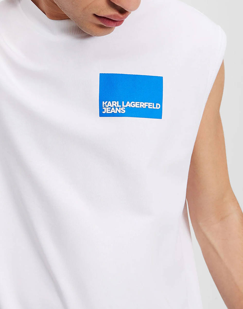 KARL LAGERFELD KLJ RELAXED BOX LOGO TANK
