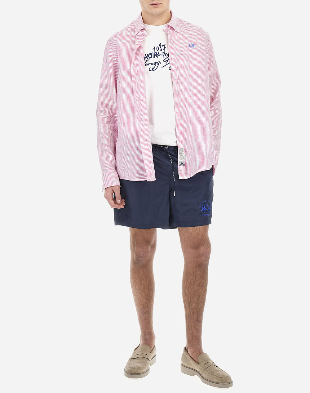LA MARTINA РИЗА ΜΜ MAN SHIRT LINEN