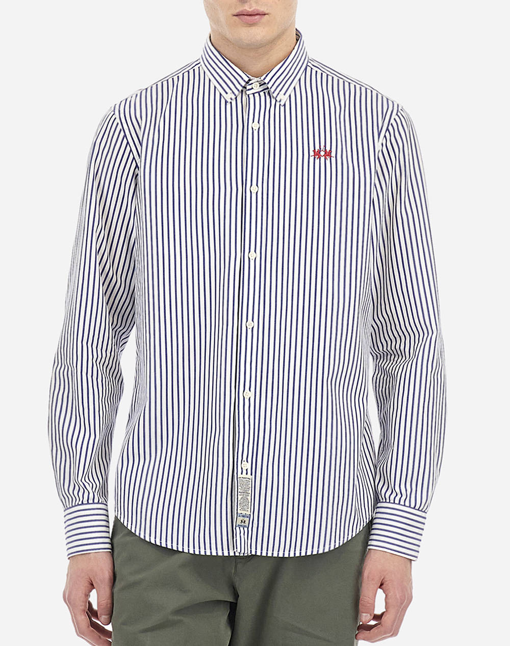 LA MARTINA РИЗА ΜΜ MAN SHIRT STRIPED POPELINE