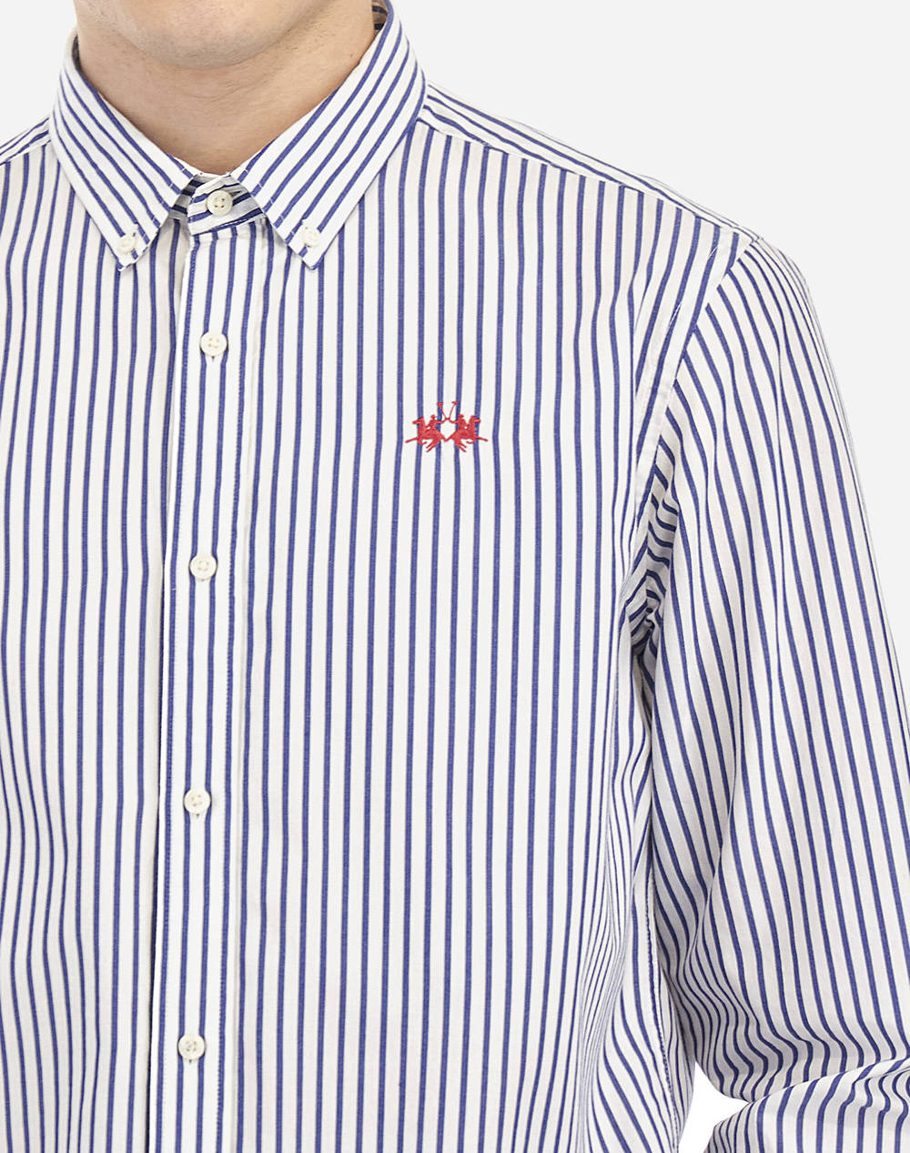 LA MARTINA РИЗА ΜΜ MAN SHIRT STRIPED POPELINE