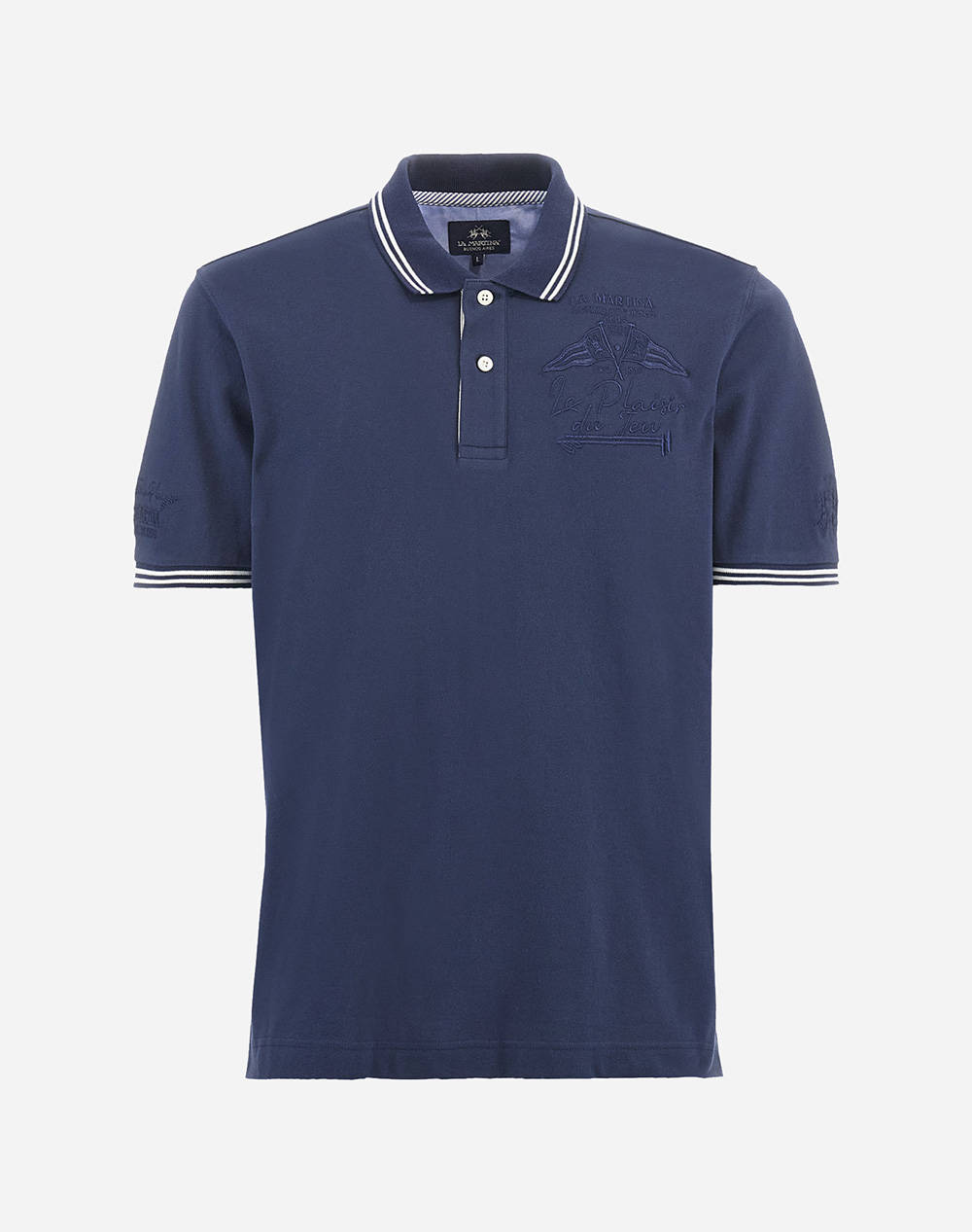 LA MARTINA BLOUSE POLO ΚΜ MAN POLO SEMI PIQUET STRETCH