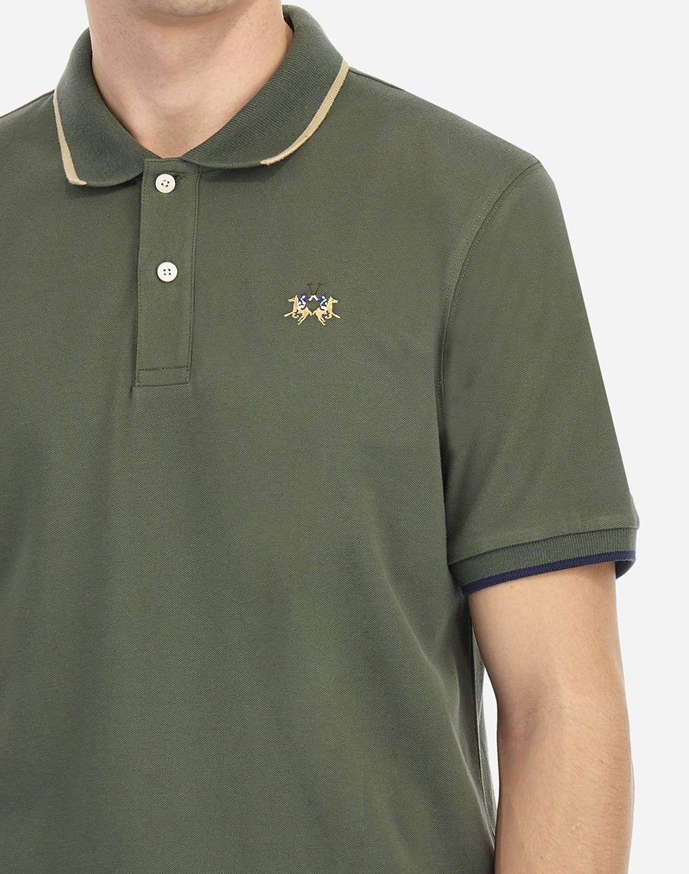 LA MARTINA BLOUSE POLO ΚΜ MAN POLO S/S PIQUET STRETCH