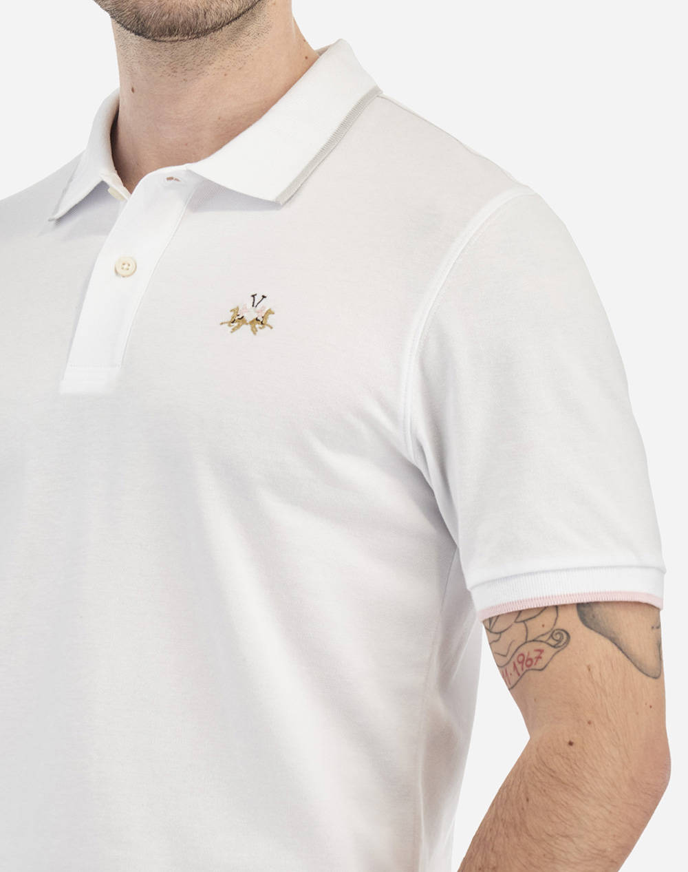 LA MARTINA BLOUSE POLO ΚΜ MAN POLO S/S PIQUET STRETCH