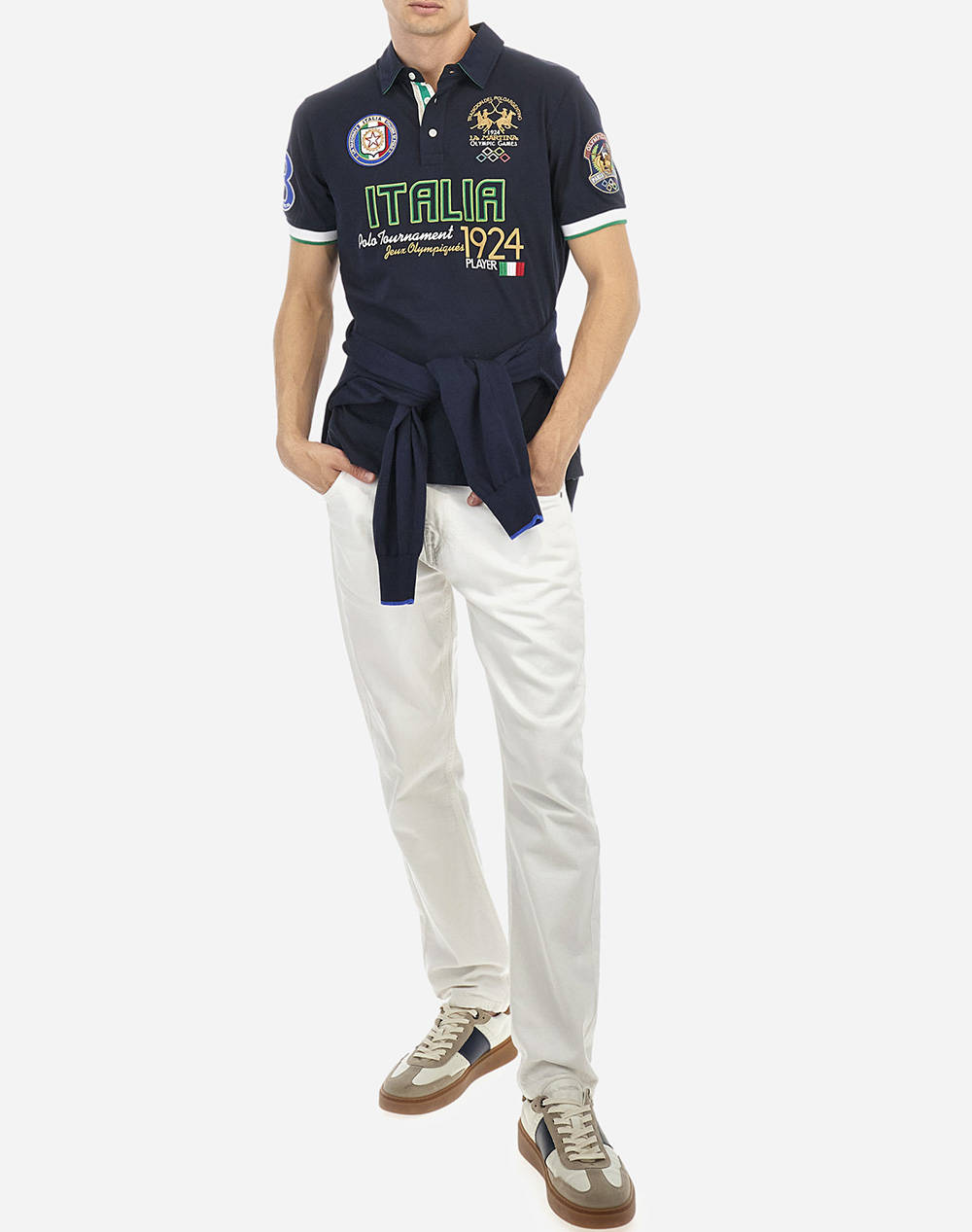 LA MARTINA ТЕНИСКА POLO KM MAN S/S POLO PIQUET STRETCH