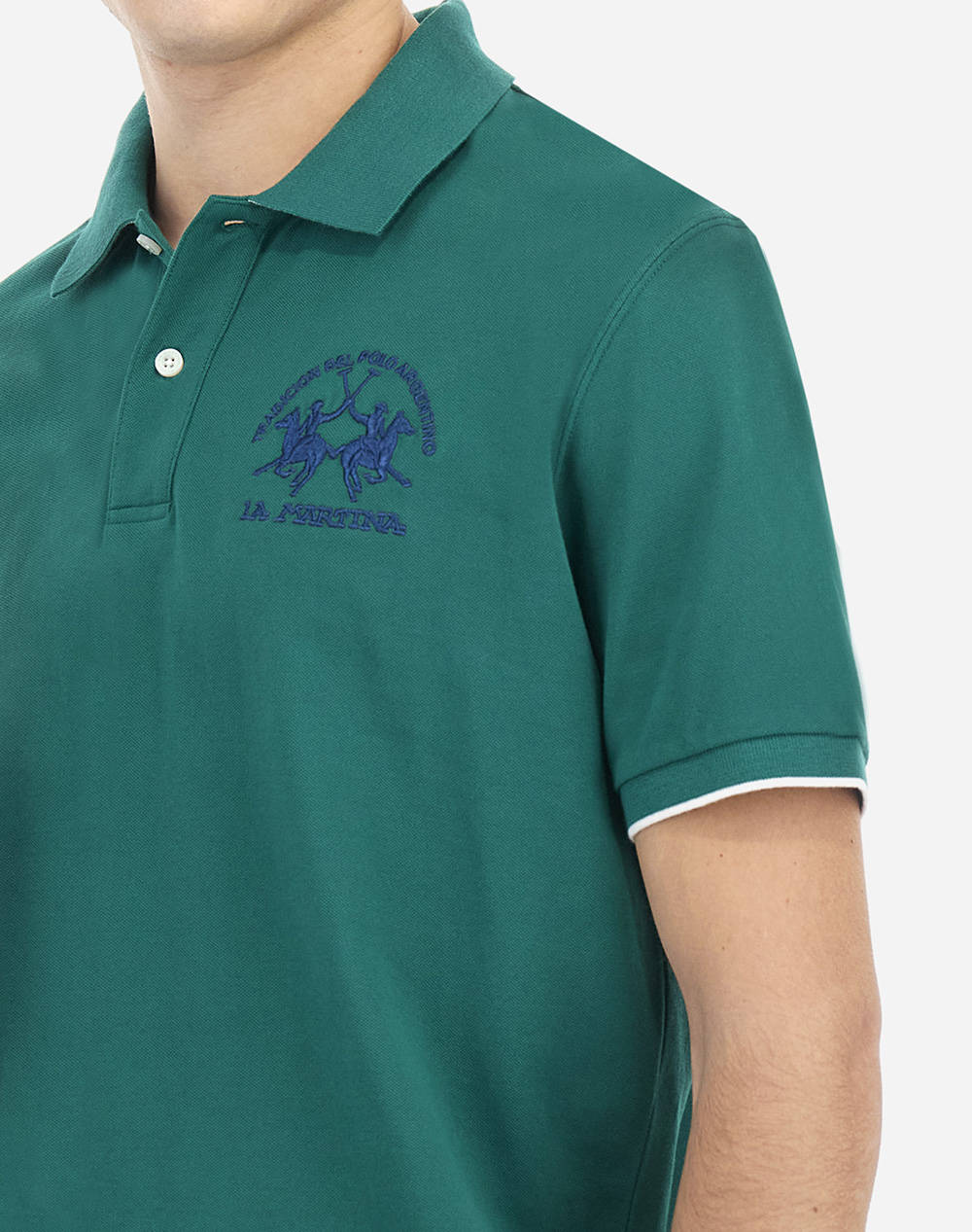 LA MARTINA ТЕНИСКА POLO KM MAN S/S POLO PIQUET STRETCH