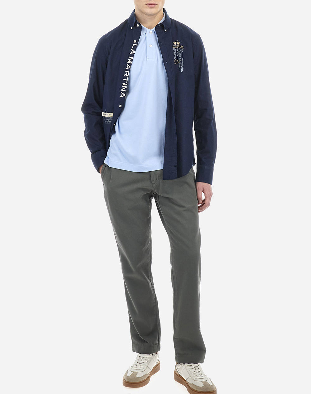 LA MARTINA ТЕНИСКА POLO KM MAN S/S POLO PIQUET STRETCH