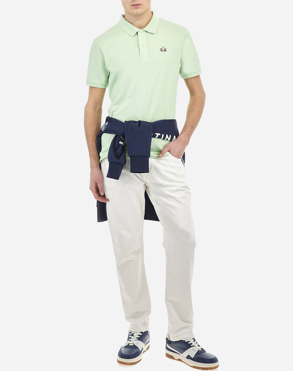 LA MARTINA ТЕНИСКА POLO KM MAN S/S POLO PIQUET STRETCH