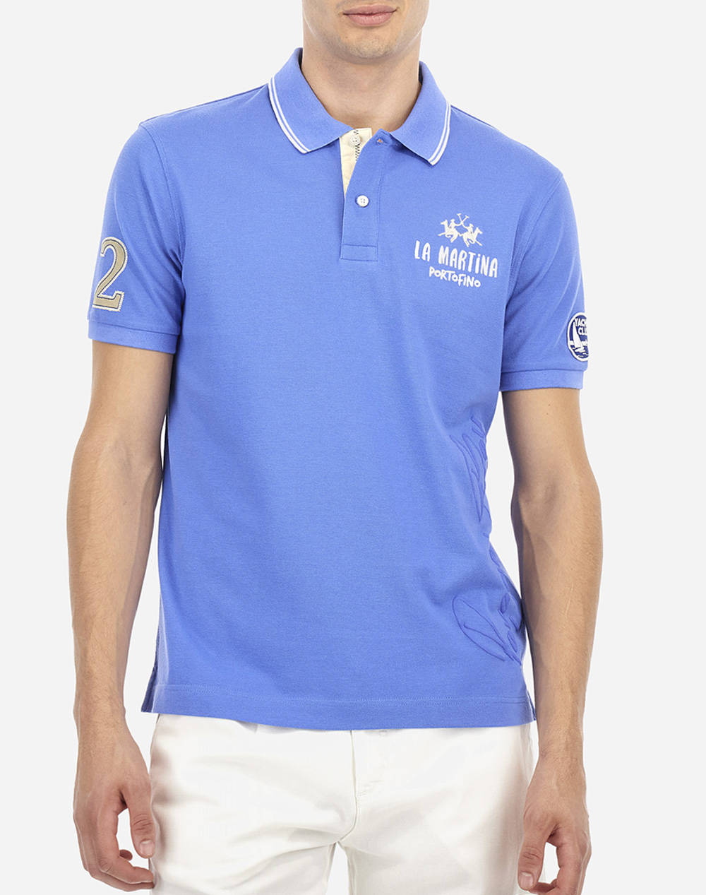 LA MARTINA ТЕНИСКА POLO KM MAN POLO SEMI 30/1 COTTON PIQU