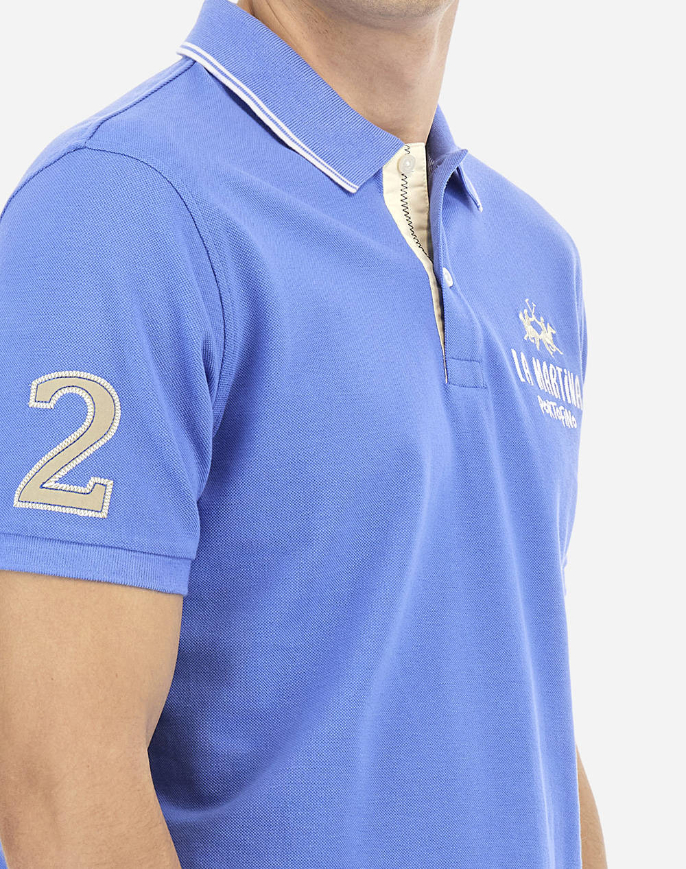 LA MARTINA ТЕНИСКА POLO KM MAN POLO SEMI 30/1 COTTON PIQU
