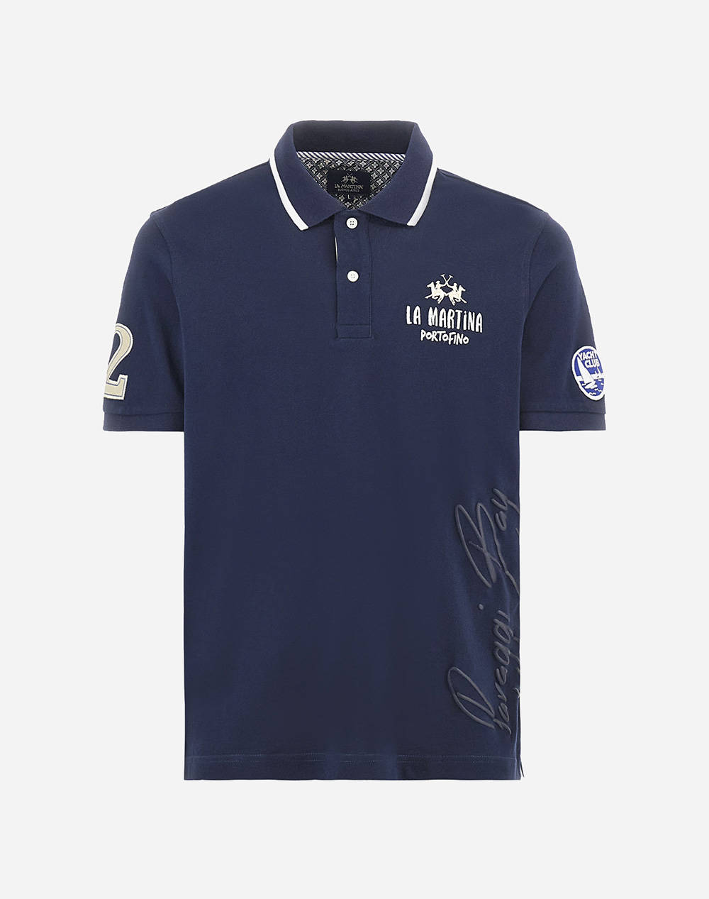 LA MARTINA ТЕНИСКА POLO KM MAN POLO SEMI 30/1 COTTON PIQU