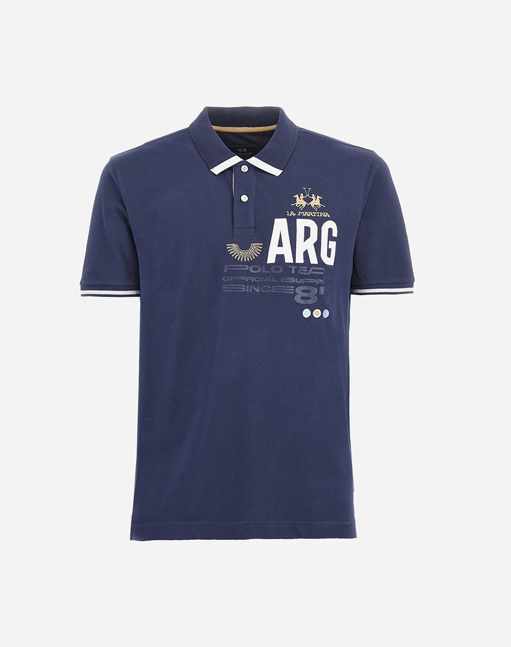 LA MARTINA ТЕНИСКА POLO KM MAN S/S POLO PIQUET STRETCH