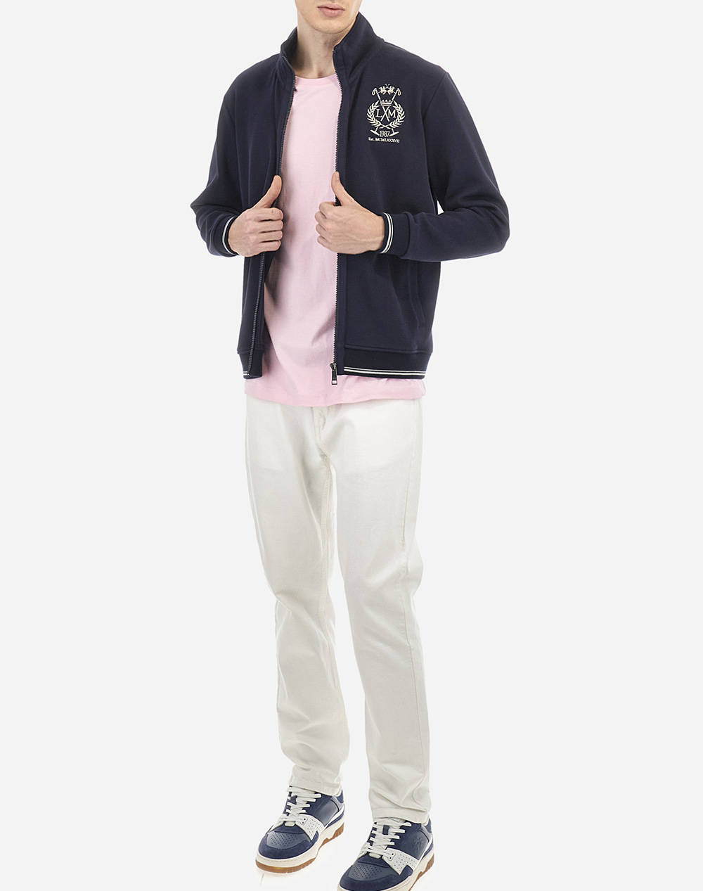 LA MARTINA ЖИЛЕТКА ΜΜ MAN FULL ZIP SWEATSHIRT PIQUET