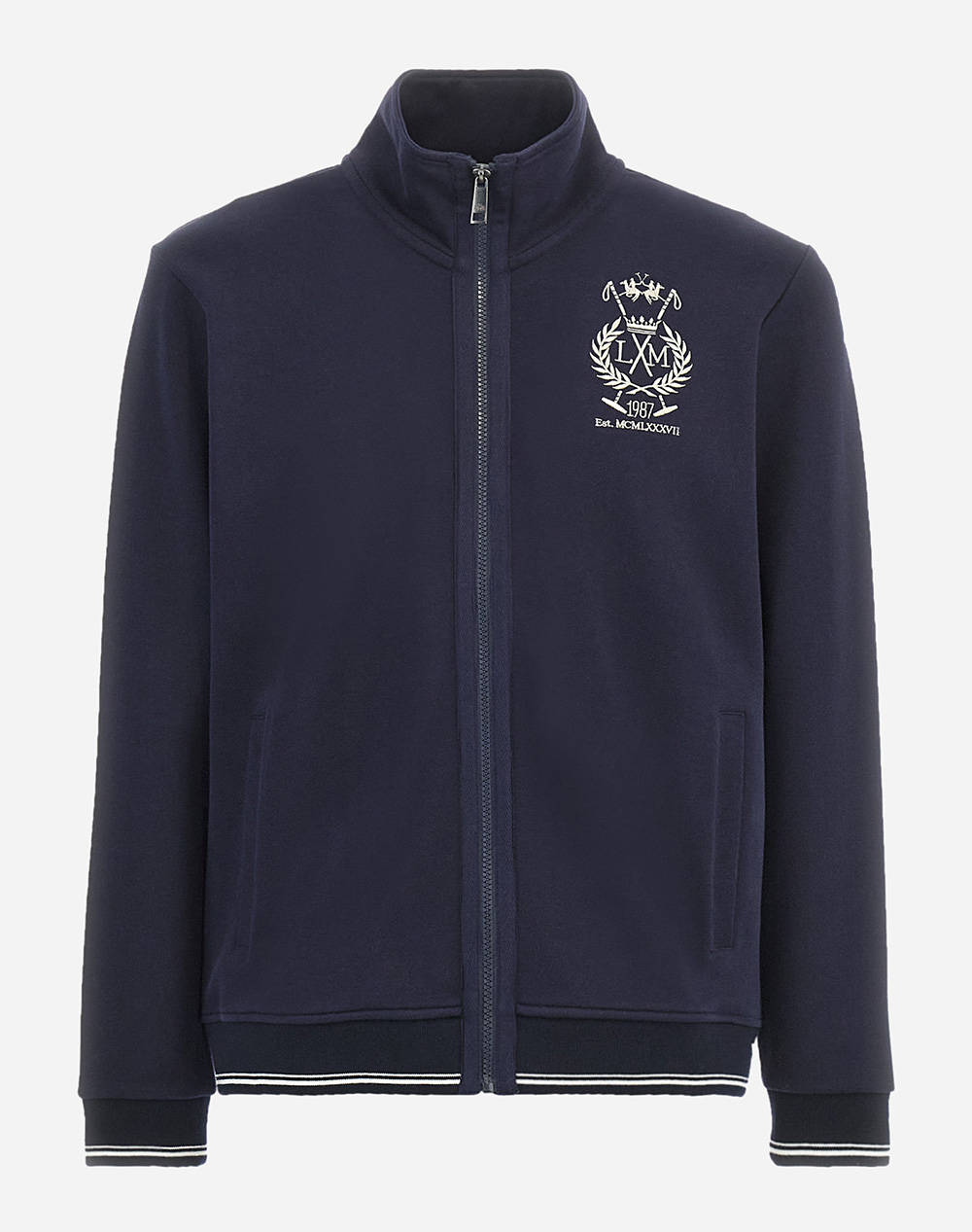 LA MARTINA ЖИЛЕТКА ΜΜ MAN FULL ZIP SWEATSHIRT PIQUET