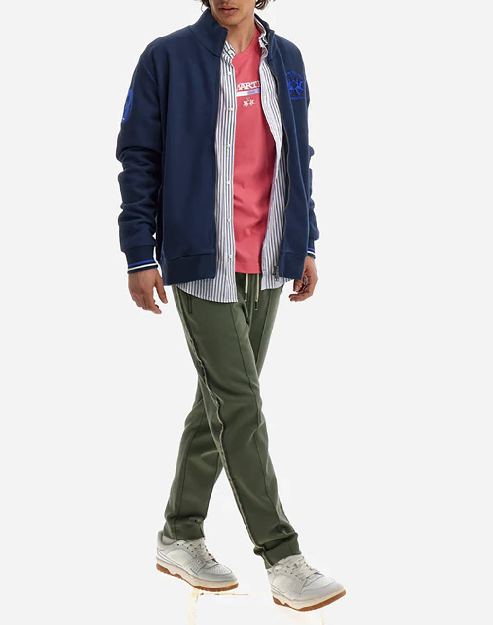 LA MARTINA ЖИЛЕТКА ΜΜ MAN FLEECE DIAGONAL FRENCH TER