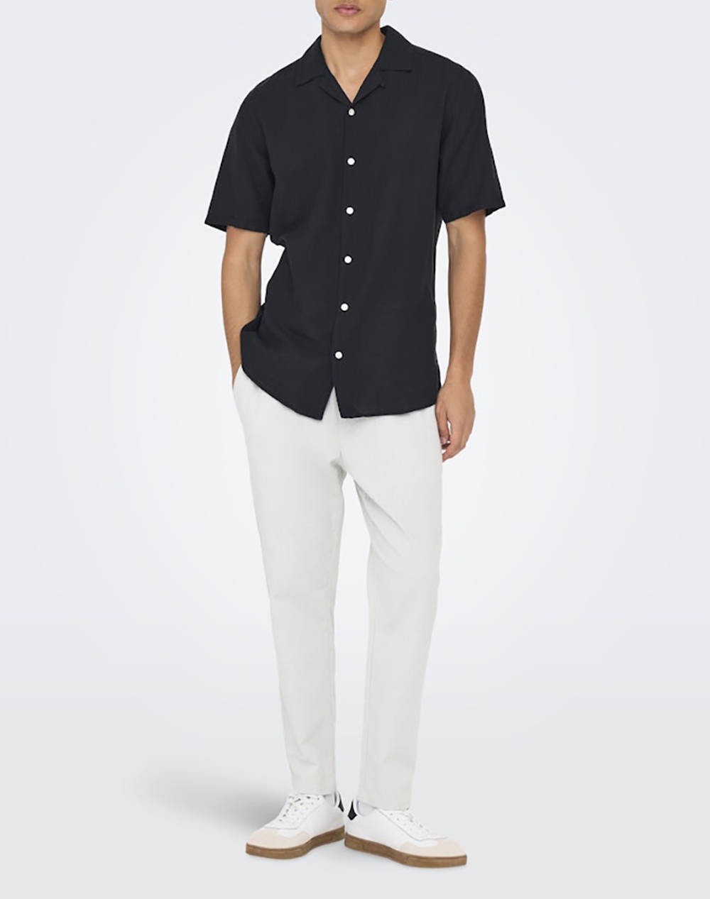 ONLY&SONS ONSCAIDEN LIFE SS SOLID RESORT LINENNOOS