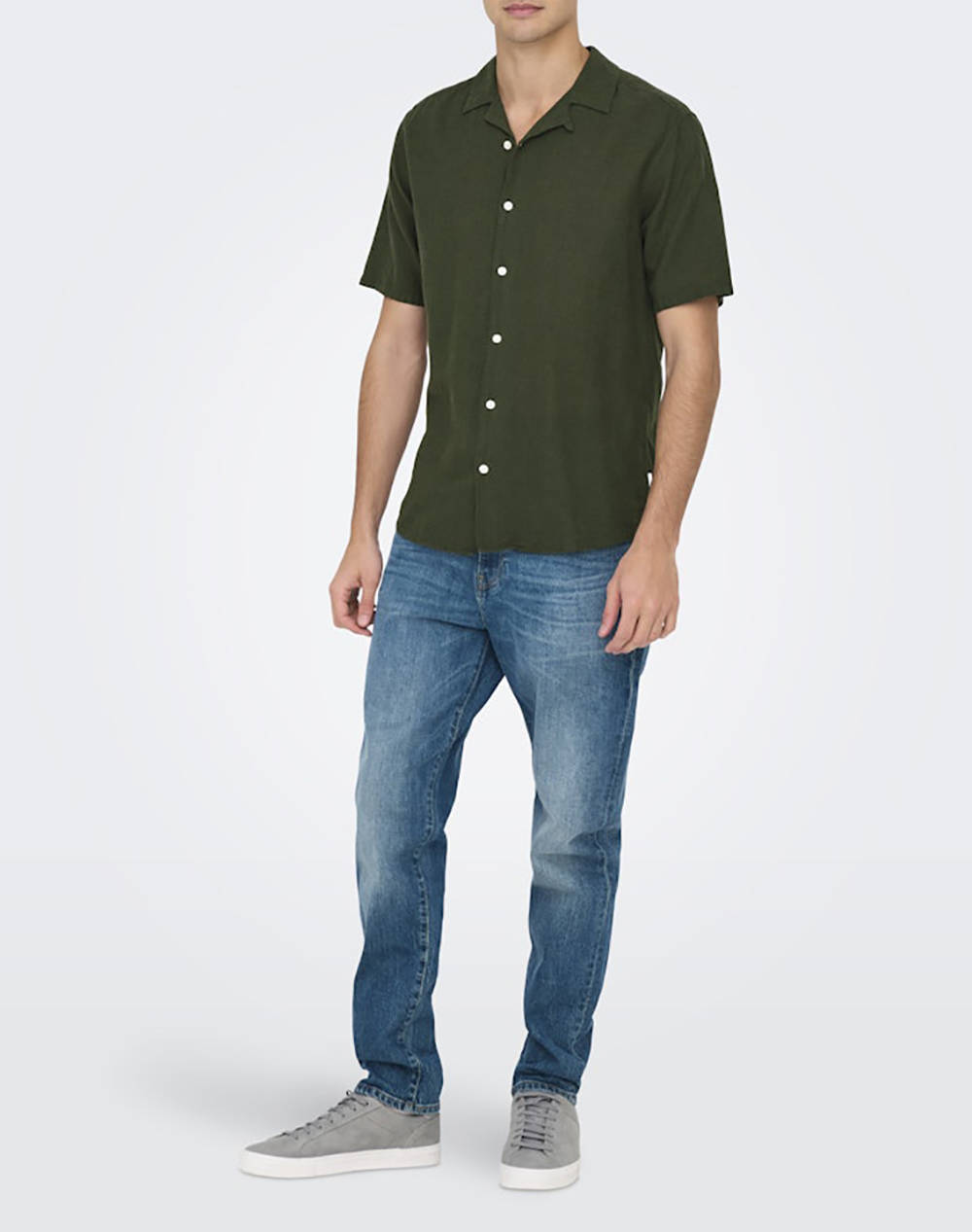 ONLY&SONS ONSCAIDEN LIFE SS SOLID RESORT LINENNOOS