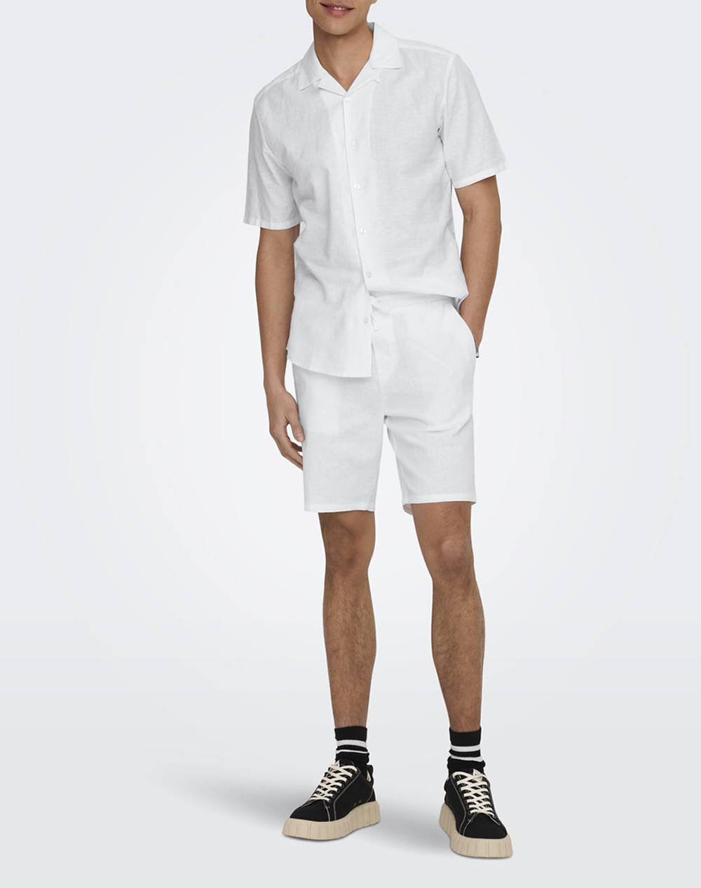 ONLY&SONS ONSCAIDEN LIFE SS SOLID RESORT LINENNOOS