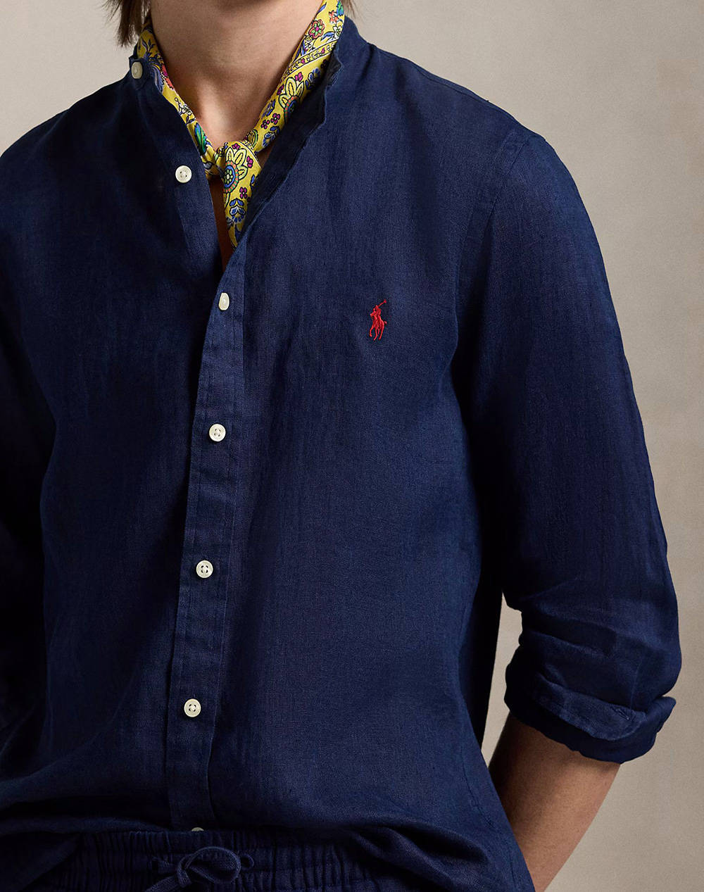RALPH LAUREN SLPSBBNDPPCS-LONG SLEEVE-SPORT SHIRT