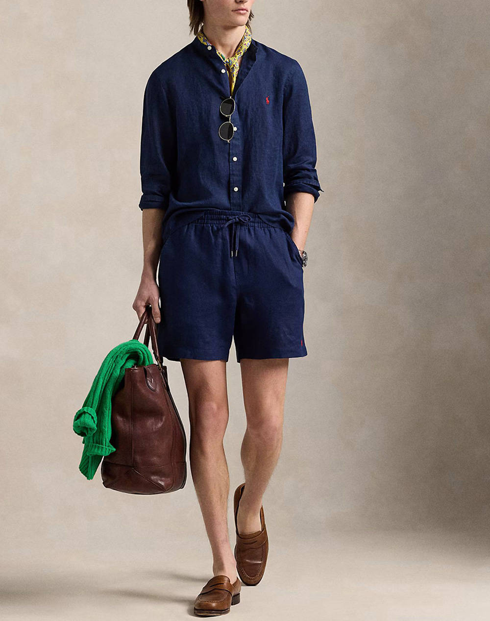RALPH LAUREN SLPSBBNDPPCS-LONG SLEEVE-SPORT SHIRT