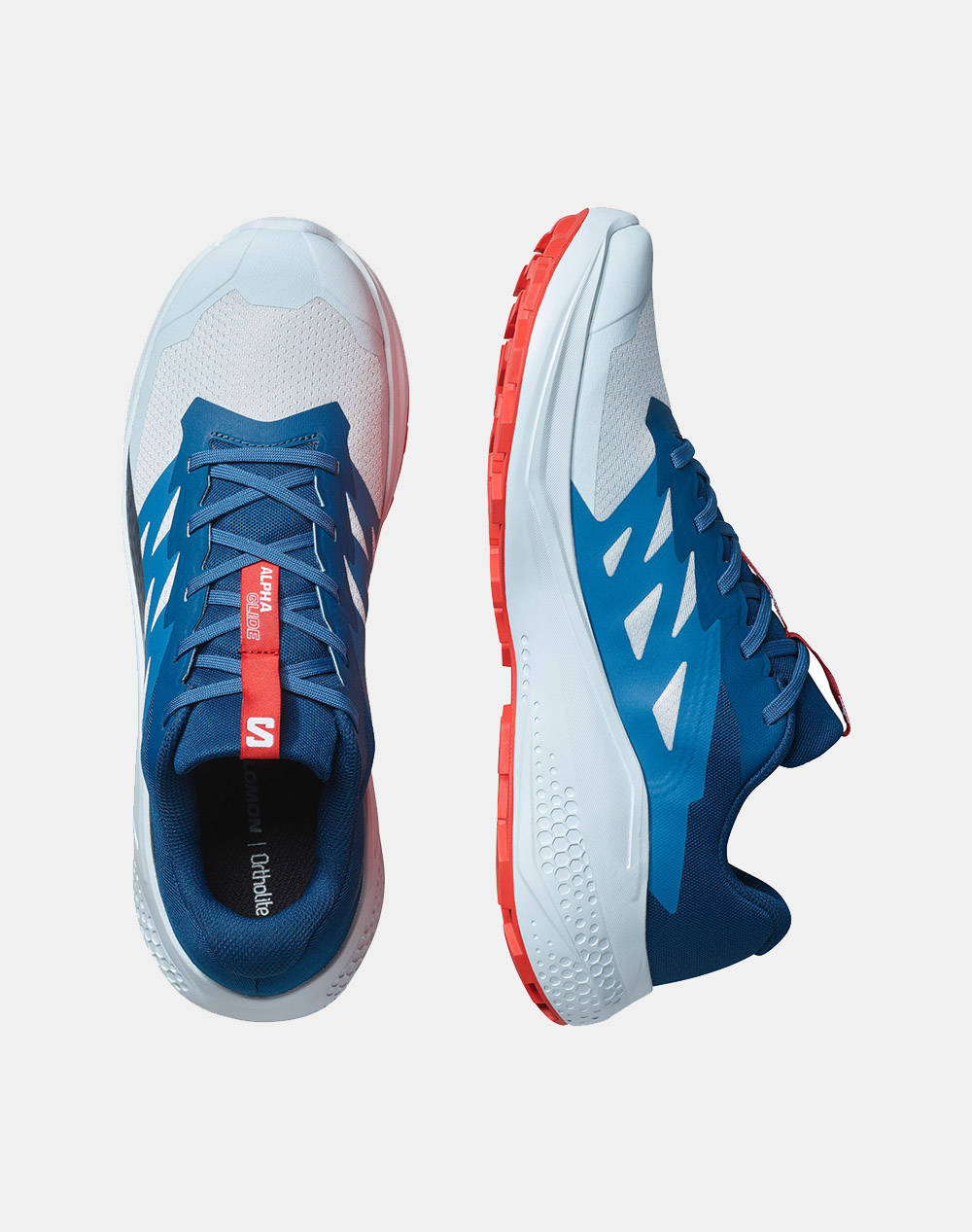 SALOMON SMU BANK ALPHAGLIDE BALLAD BLUE / DARK BLUE / FIERY RED МЪЖКИ ОБУВКИ