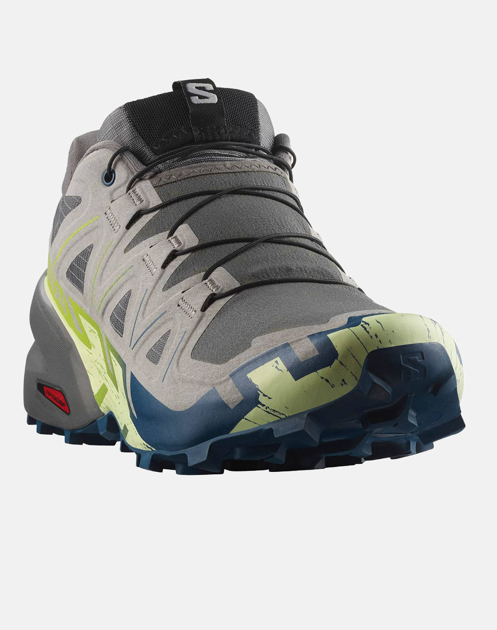 SALOMON TRAIL RUNNING - CROSS SPEEDCROSS 6 CASTLEROCK / LIME CREAM / POSEIDON MENS SHOE