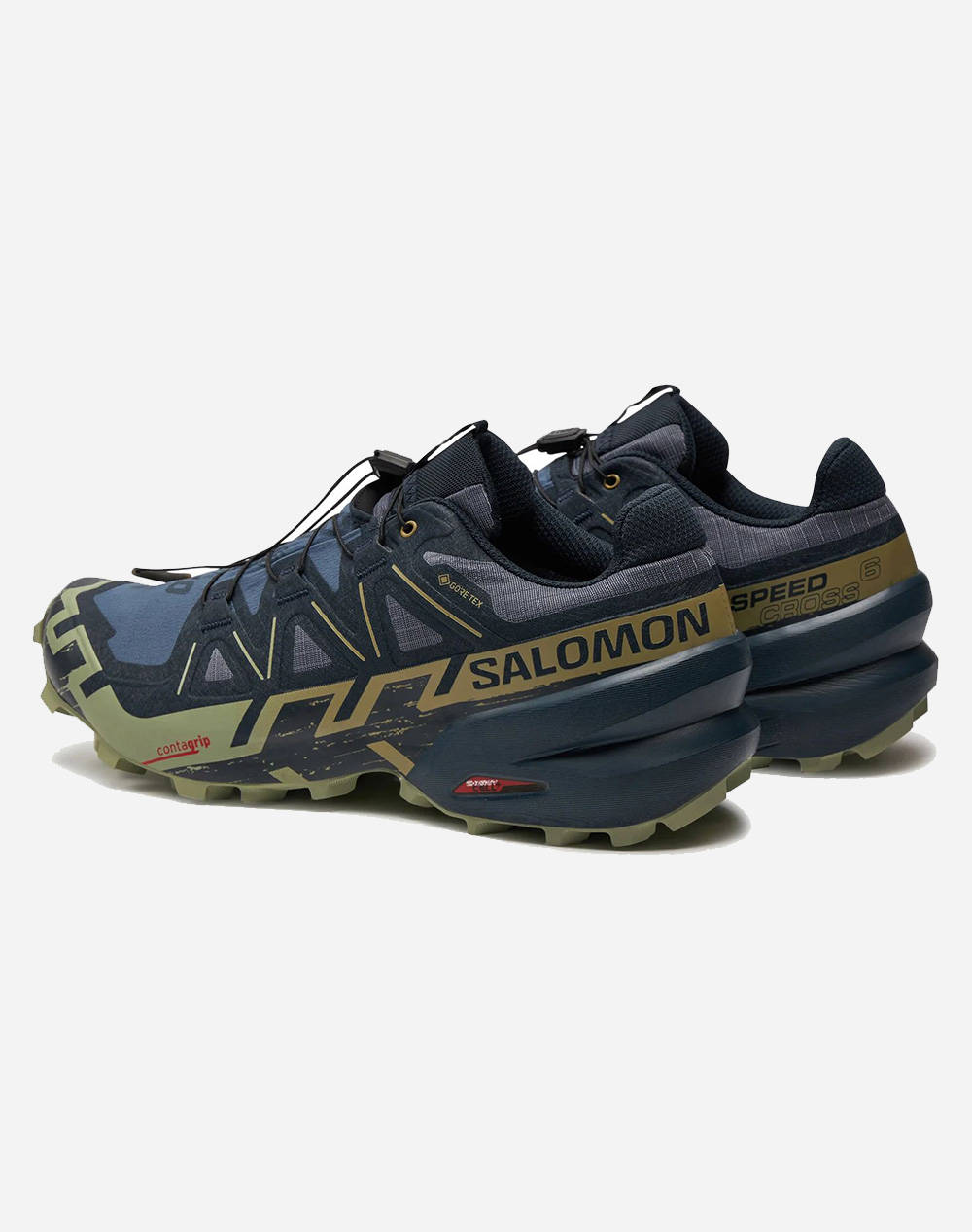 SALOMON TRAIL RUNNING - CROSS SPEEDCROSS 6 GTX GRISAILLE / CARBON / TEA MENS SHOE