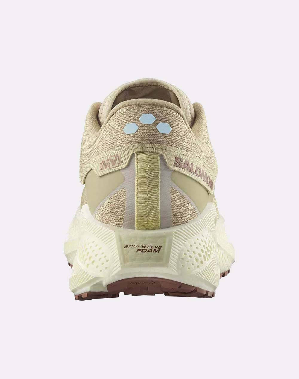 SALOMON GRAVEL RUNNING - AERO AERO GLIDE 3 GRVL GREEN HAZE / VANILLA ICE / RUSSET MENS SHOE