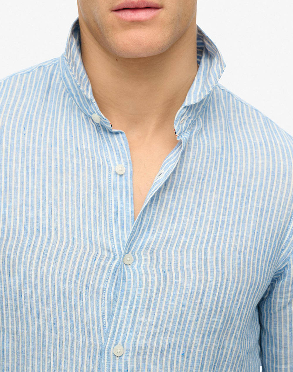 SUPERDRY D2 STUD VACATION L/S LINEN SHIRT МЪЖКА РИЗА