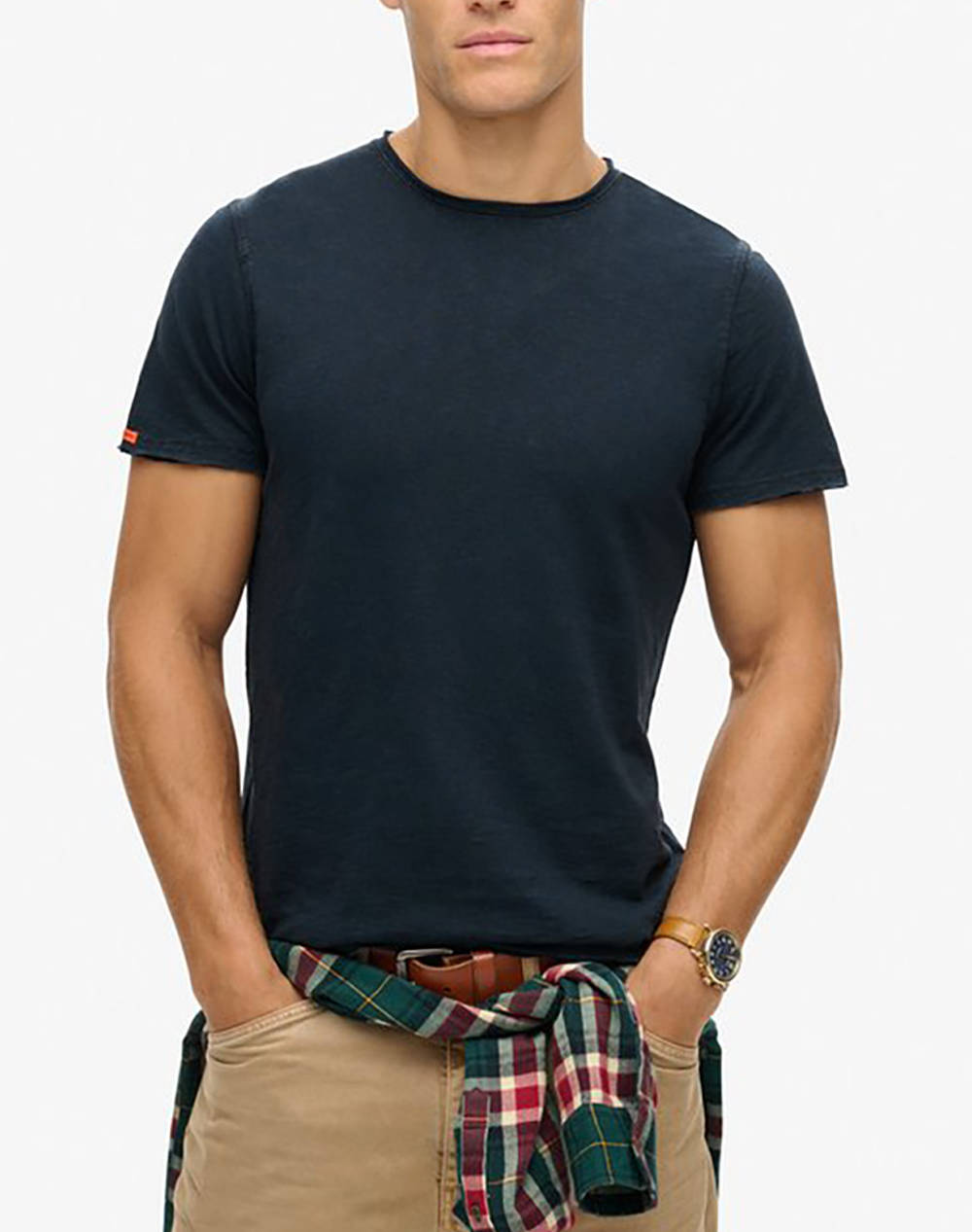 SUPERDRY D3 STUD RAW EDGE SLUB T SHIRT МЪЖКА ТЕНИСКА