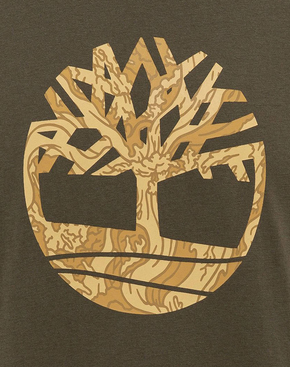 TIMBERLAND Camo Tree Logo Short Sleeve Tee