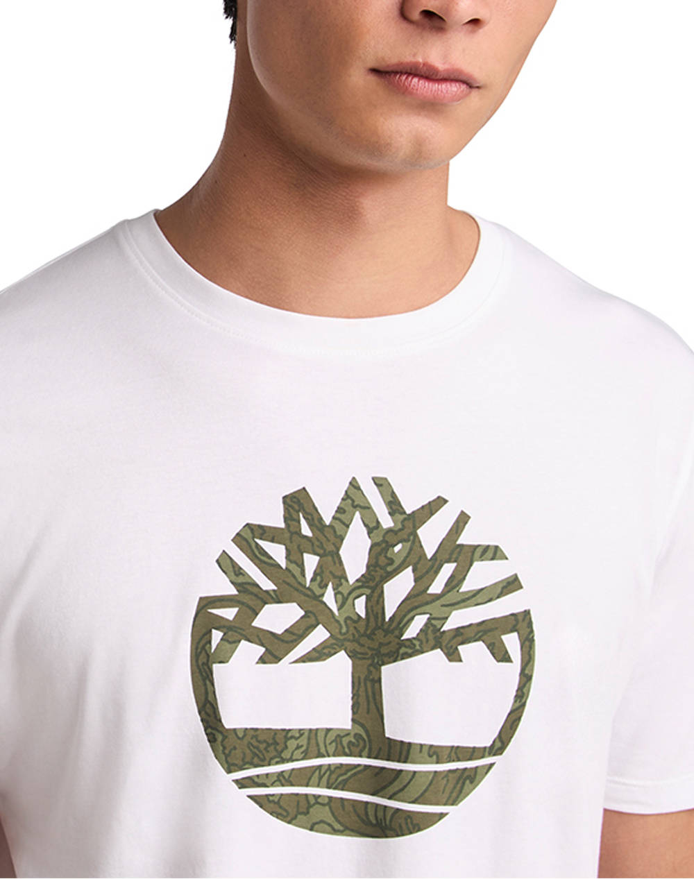 TIMBERLAND Camo Tree Logo Short Sleeve Tee