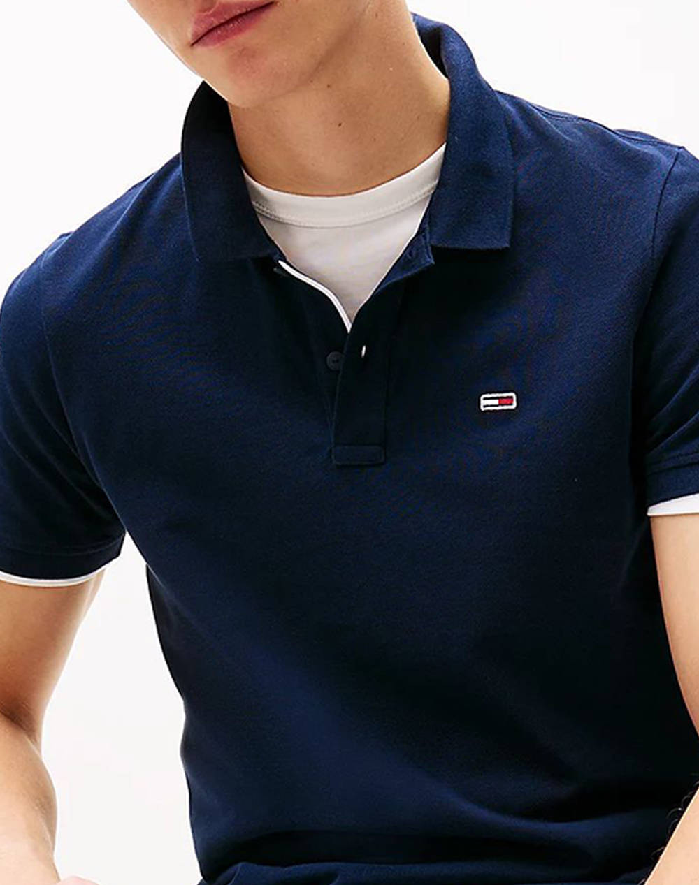 TOMMY JEANS TJM SLIM PLACKET POLO EXT