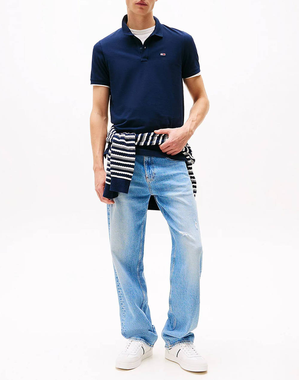 TOMMY JEANS TJM SLIM PLACKET POLO EXT