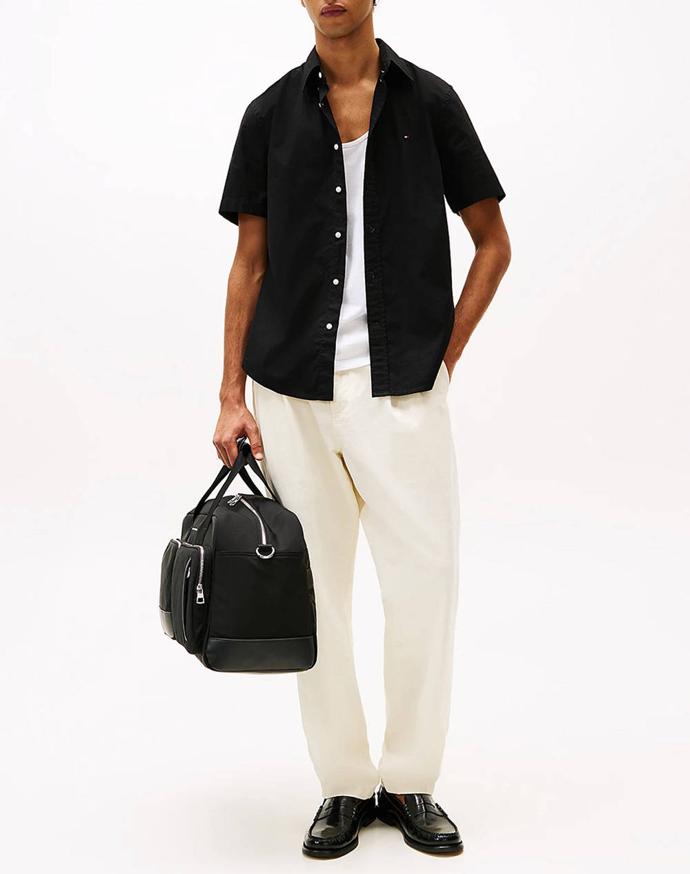 TOMMY HILFIGER FLEX POPLIN SOLID S/S SHIRT