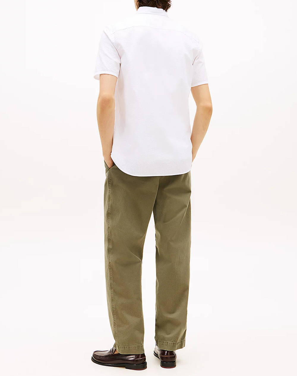 TOMMY HILFIGER SEERSUCKER SOLID SS RF SHIRT