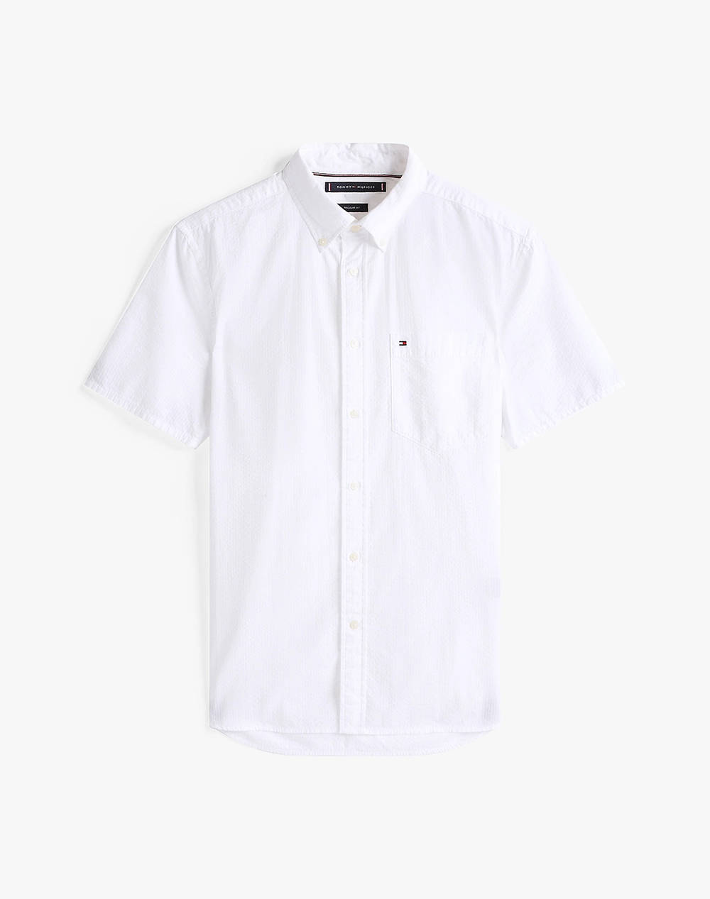 TOMMY HILFIGER SEERSUCKER SOLID SS RF SHIRT