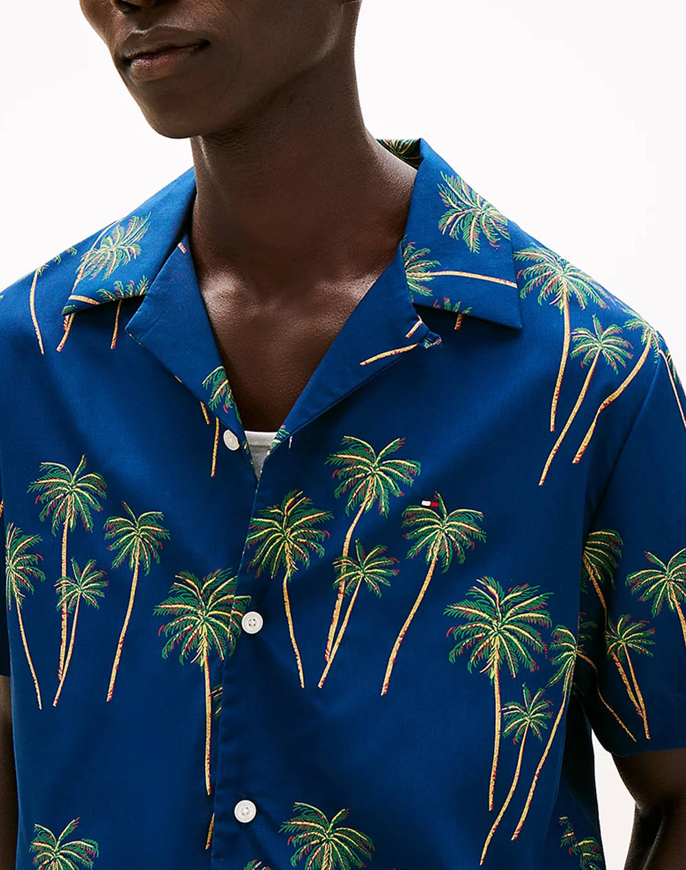 TOMMY HILFIGER LIGHTWEIGHT PALM SS RF SHIRT