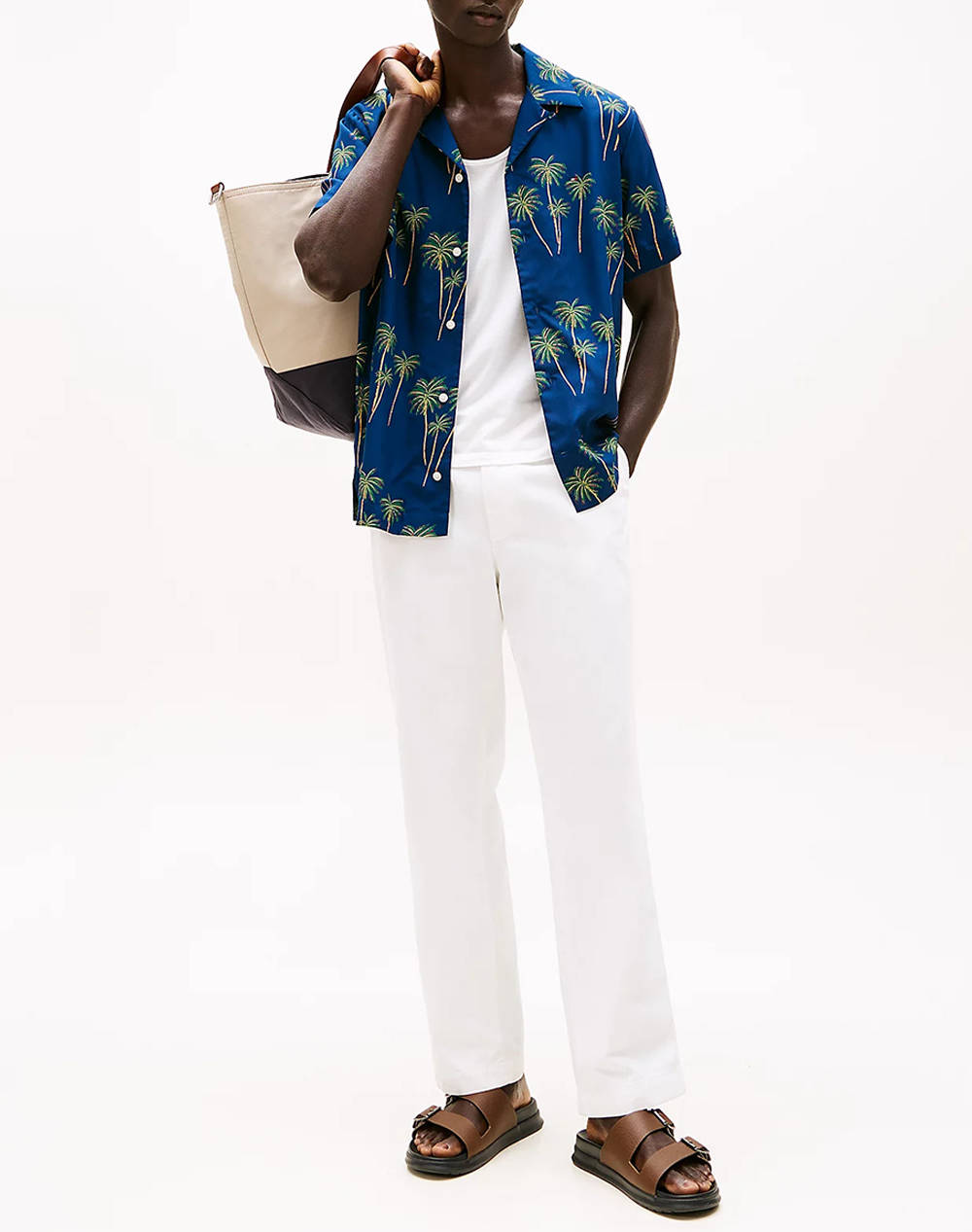 TOMMY HILFIGER LIGHTWEIGHT PALM SS RF SHIRT