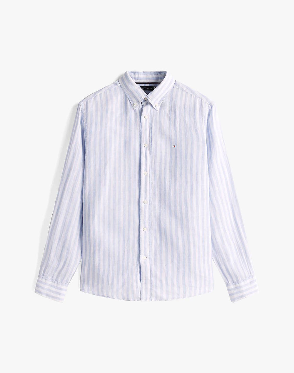 TOMMY HILFIGER LINEN ESSENTIAL STRIPE RF SHIRT