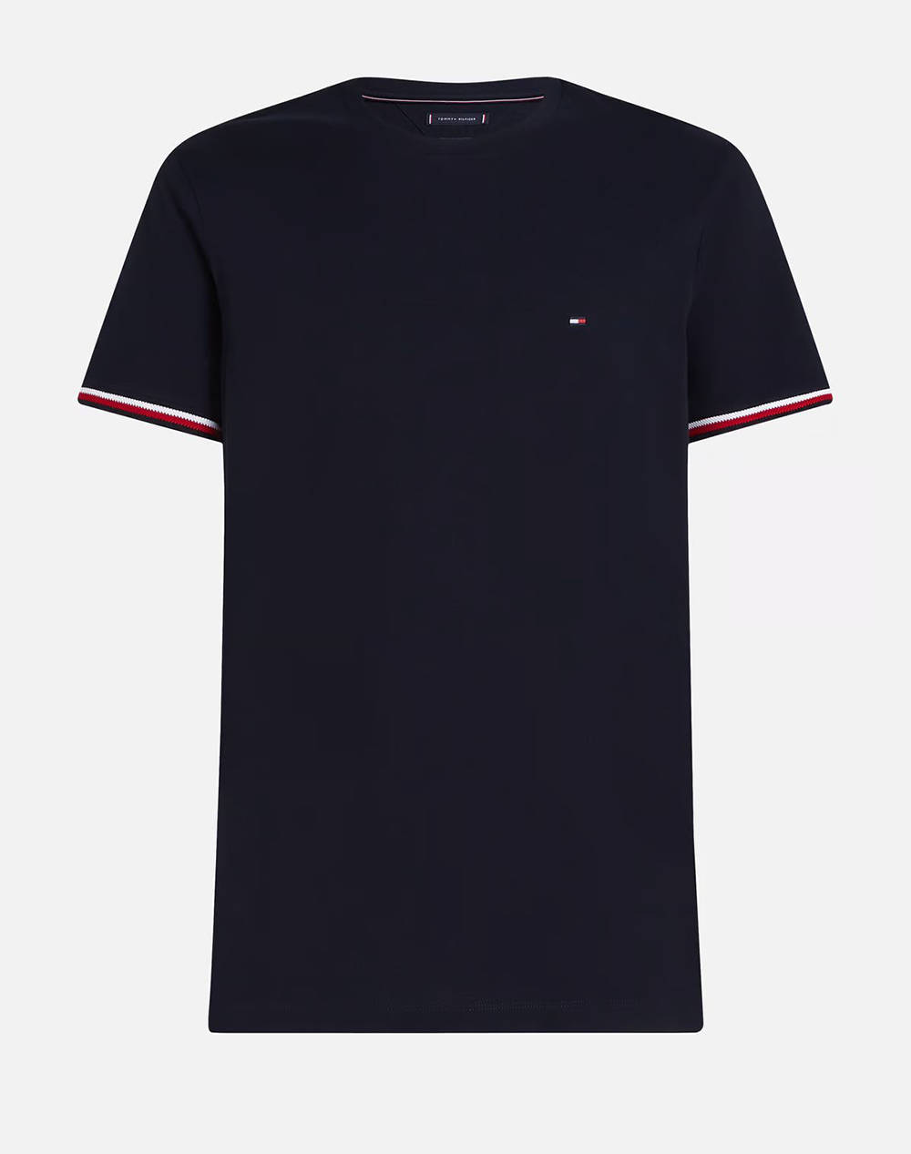 TOMMY HILFIGER GLOBAL STRIPE CUFF TEE