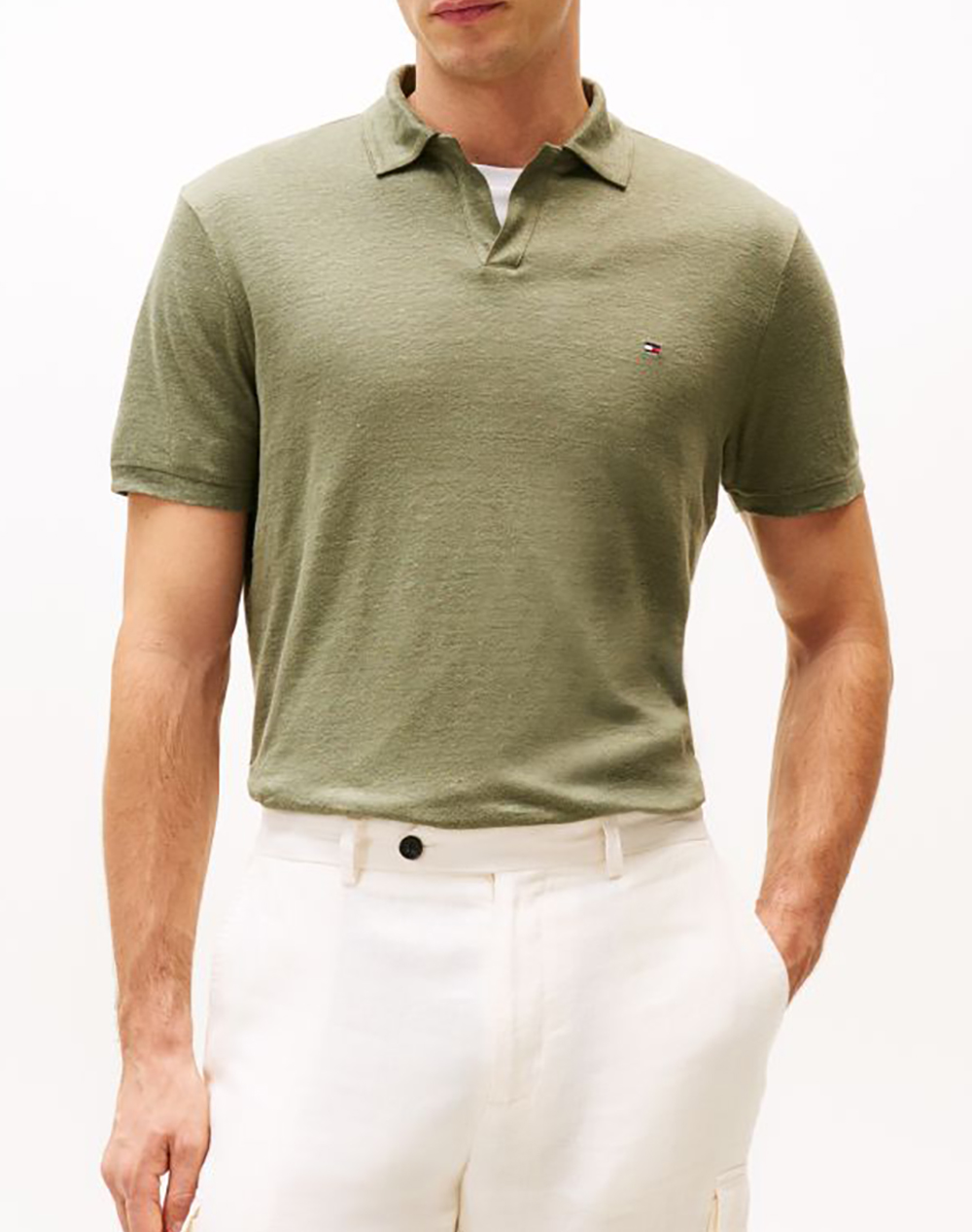 TOMMY HILFIGER PURE LINEN REG POLO