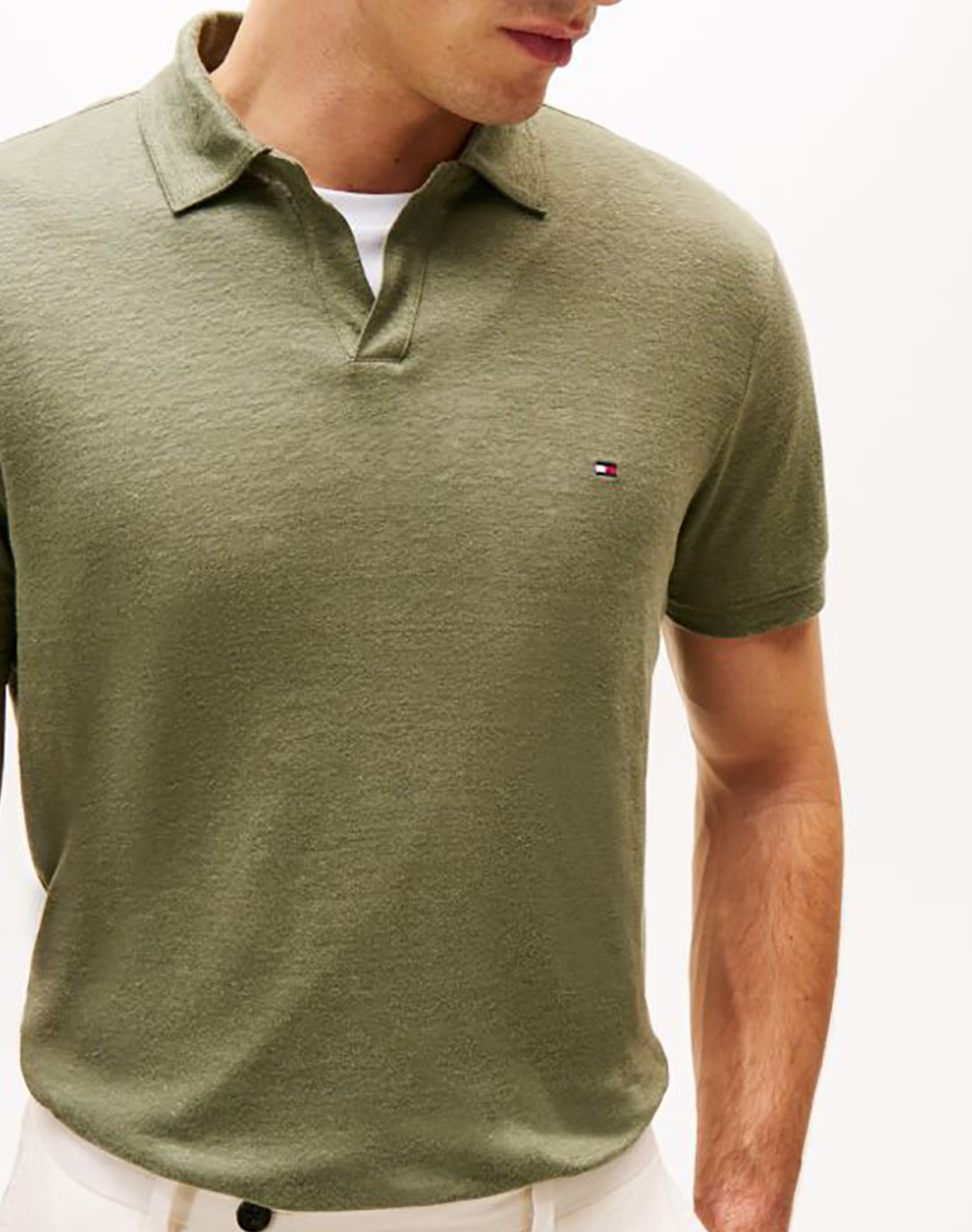 TOMMY HILFIGER PURE LINEN REG POLO