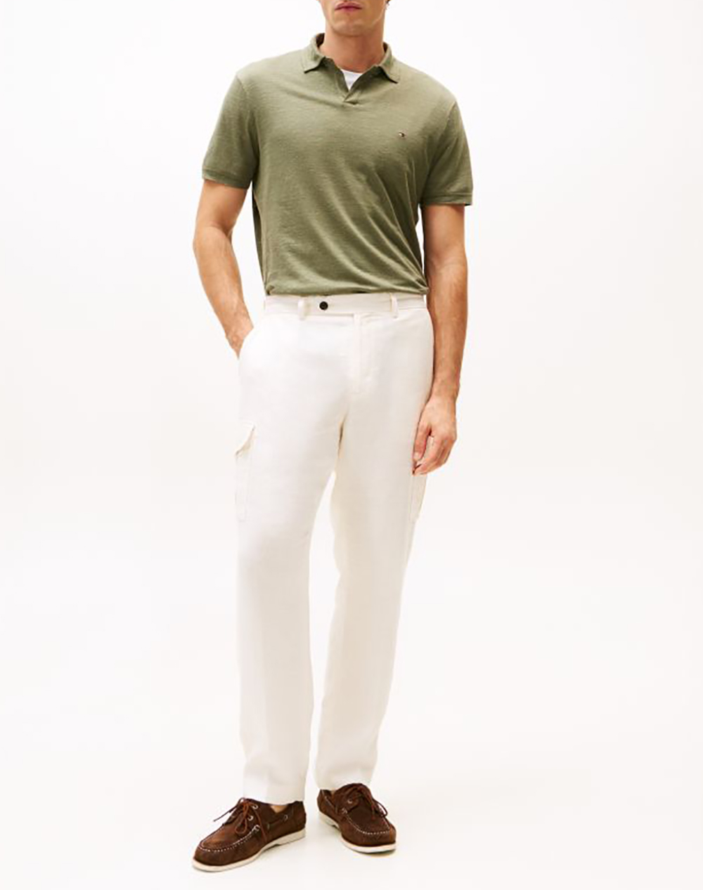 TOMMY HILFIGER PURE LINEN REG POLO