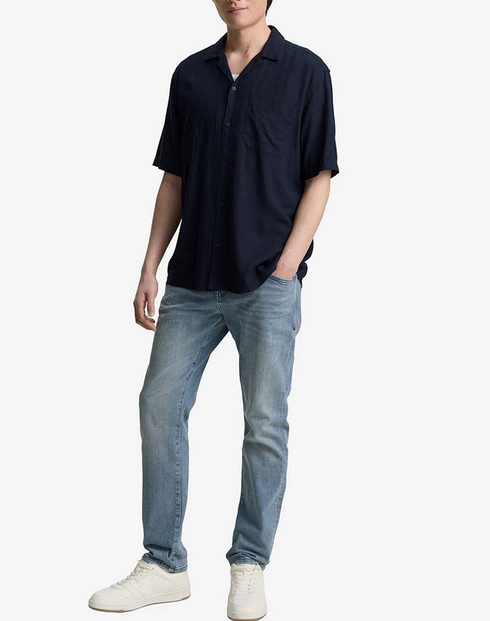 TOM TAILOR COMFORT VISCOSE LINEN SH РИЗА ЗА МЪЖЕ