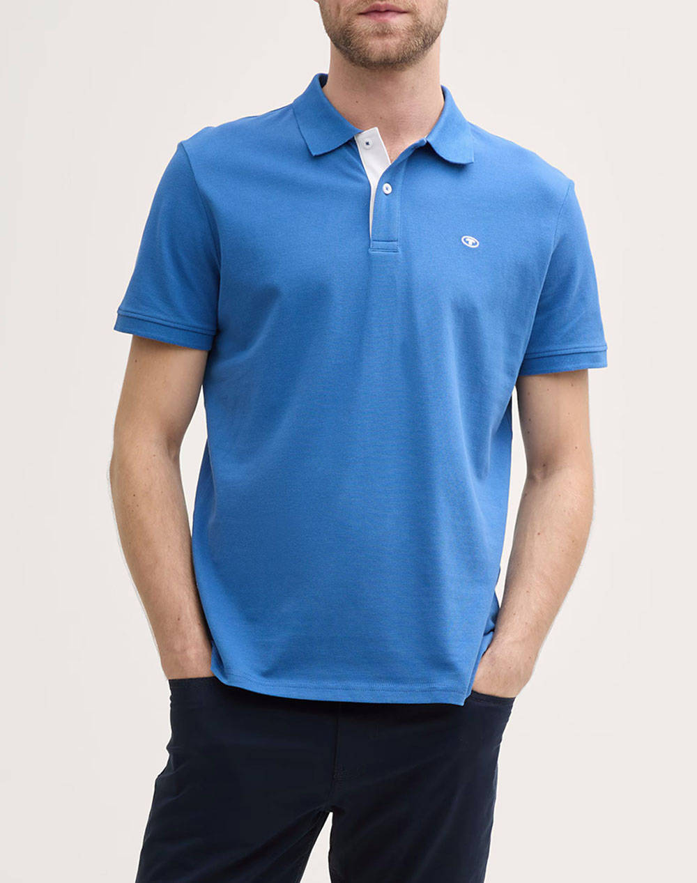 TOM TAILOR BASIC POLO WITH CON МЪЖКА ТЕНИСКА