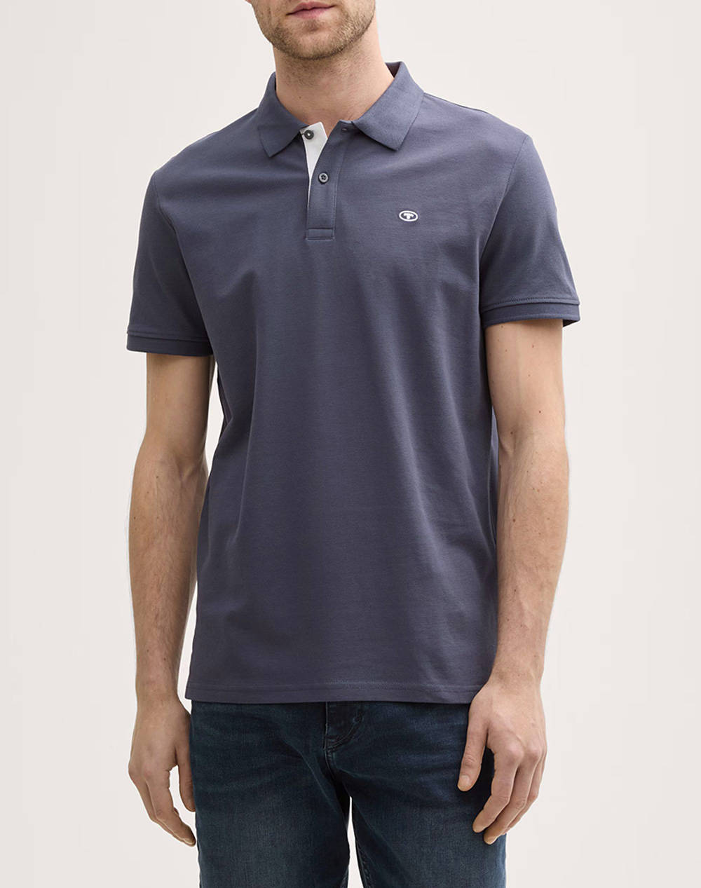 TOM TAILOR BASIC POLO WITH CON МЪЖКА ТЕНИСКА